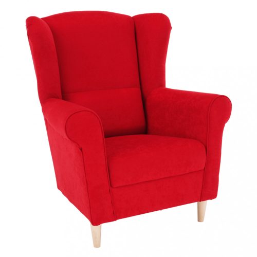 Füles fotel (CHA533) piros színben. INGYEN SZÁLLÍTÁS! Magas minőség!