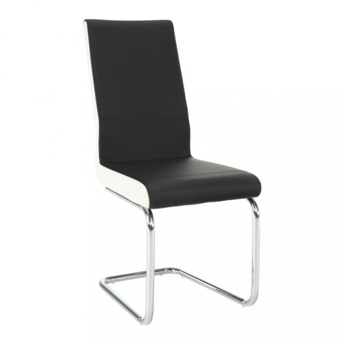 Étkezőszék, szánkótalpas szék (NAN404) modern design magas minőség Fehér és Fekete színben színben. 