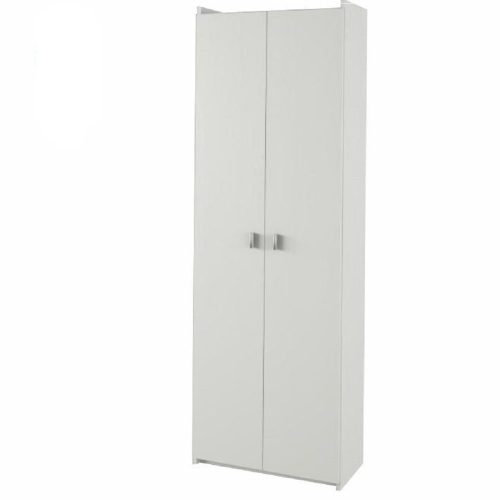 Polcos szekrény fehér színben (NAL244) 190 cm magas. Magas minőségben.