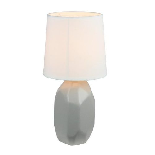 Asztali lámpa (YNE742) fehér textil lámpaernyővel. 