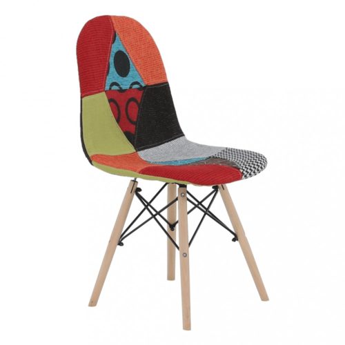 Patchwork szék (CID612) modern stílusban, Bükkfa vázon Magas Német minőség!