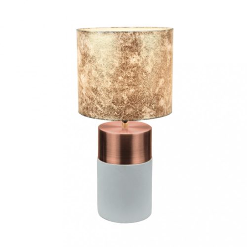 Asztali lámpa (YNE484) világosszürke/barna mintával. 