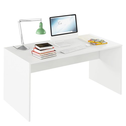 PC asztal Íróasztal, fehér színben (RIO728) 160 cm széles. Magas minőség, most KEDVEZMÉNYES áron!