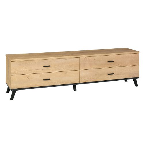 Tv szekrény 4 fiókkal, 181 cm széles. Modern design. (SAN076)