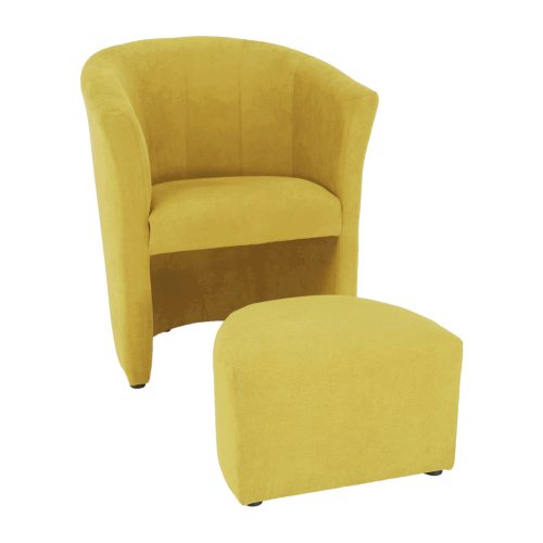 Design fotel puffal (RES853) 5 féle színben Magas minőség erős kivitel, kedvező áron!