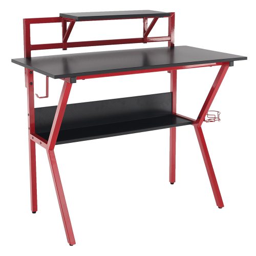 Számítógépasztal/Gamer asztal (TAB507) Piros/Fekete színben. Most kedvezményes áron!