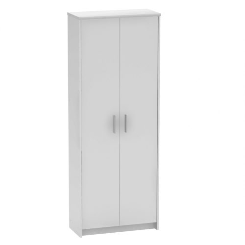 Kétajtós szekrény fehér színben (JAN020)186 cm magas. Magas minőségben.