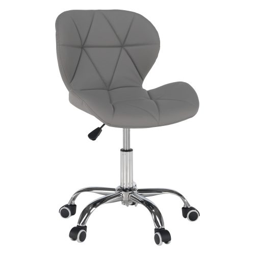 Irodai szék, textilbőr világosszürke/króm színben. Magas minőségben. (ARG498) 