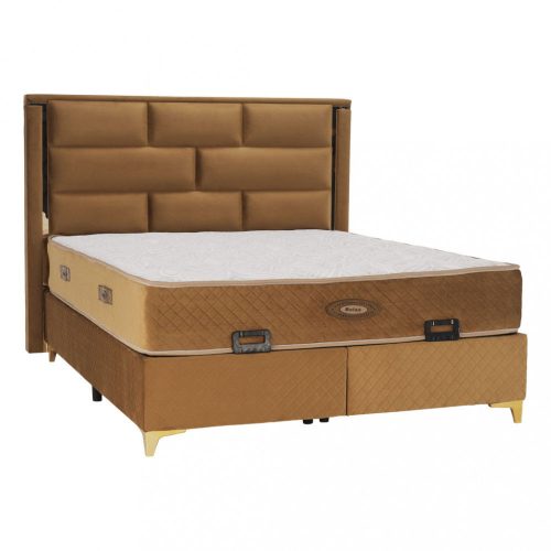 BOXSPRING FRANCIAÁGY (GOB876) 160/200 ágyneműtartóval matraccal! INGYEN SZÁLLÍTÁS Prémium kategória!