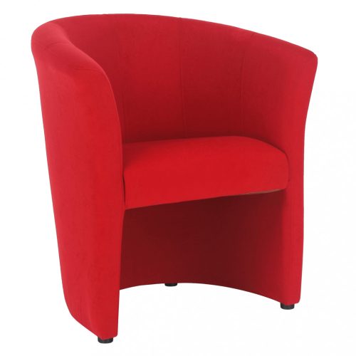 Modern klub fotel (CUB671) piros színű kárpit. Kedvezményes szállítás magas minőség!