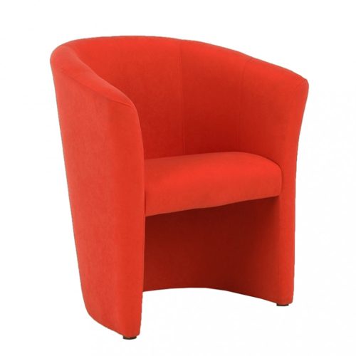 Modern klub fotel (CUB675) narancssárga színű kárpit. Kedvezményes szállítás magas minőség!