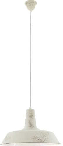 Fehér Függő lámpa nagy, 47 cm átmérő vintage megjelenés.
