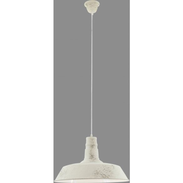 Fehér Függő lámpa nagy, 47 cm átmérő vintage megjelenés INGYENES HÁZHOZ SZÁLLÍTÁS!