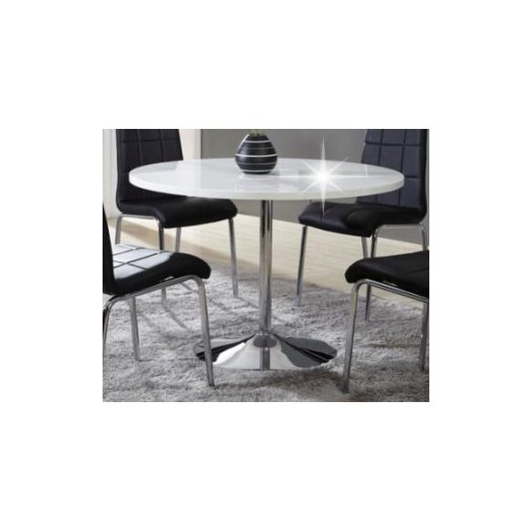 Étkezőasztal (PAL667) Modern extra magasfényű fehér prémium minőség Magas minőség most Akcióval!